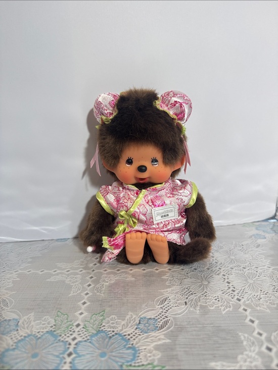 Monchhichi Doll 21cm Girl Kimono Japan 2025 – VeryGoods.JP Monchhichi Traditional Chinese Dress Girl Doll